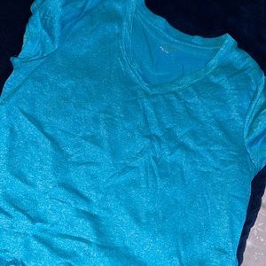 Womens light bright blue shirt